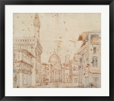 Framed Firenze Perspective Print