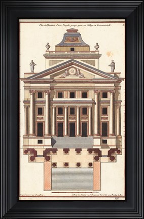Framed Palladio Facade I Print