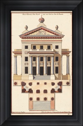 Framed Palladio Facade II Print