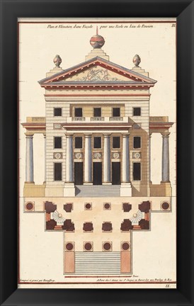 Framed Palladio Facade II Print