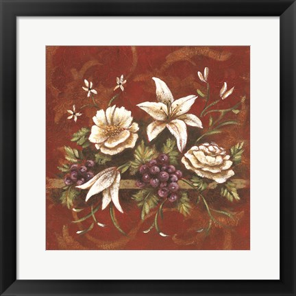 Framed Jaipur Blossoms I Print