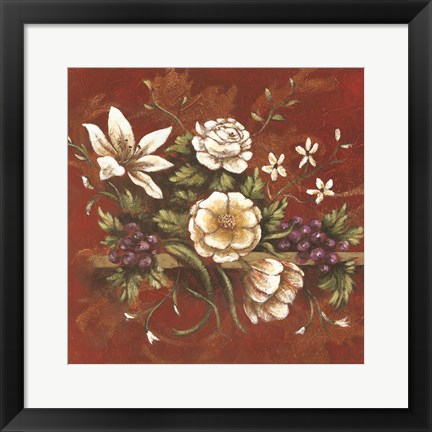 Framed Jaipur Blossoms II Print