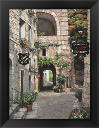 Framed Italian Country Village II Print