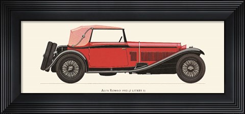Framed Alfa Romeo 1930 Print