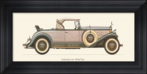 Framed Cadillac 1931 Print