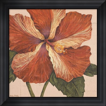 Framed Island Hibiscus I Print