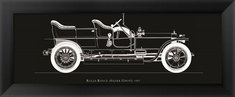 Framed Rolls Royce, 1907 Print