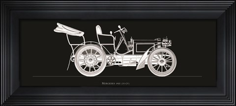 Framed Mercedes, 1900 Print