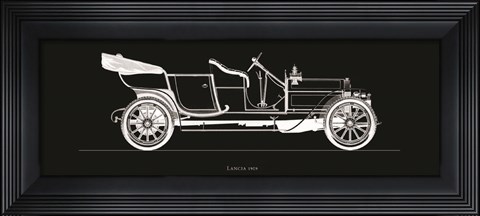 Framed Lancia, 1909 Print