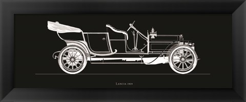 Framed Lancia, 1909 Print