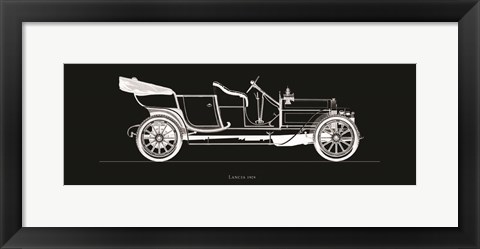 Framed Lancia, 1909 Print