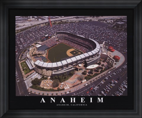 Framed Anaheim - Angel&#39;s Edison Field Print