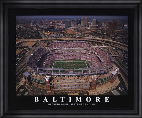 Framed Baltimore - Raven&#39;s Stadium Print