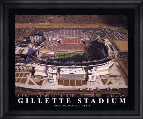 Framed Gillette Stadium - Ne Patriots Print