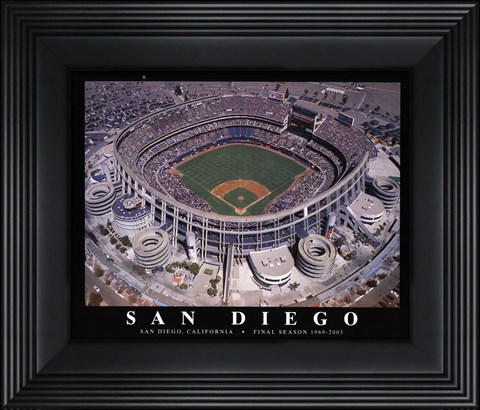 Framed Qualcom Stadium-San Diego Print