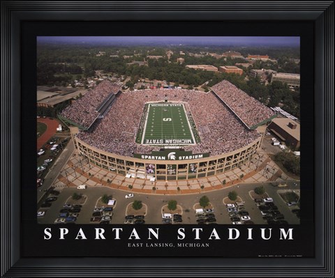 Framed Spartan Stadium - Michigan State Print