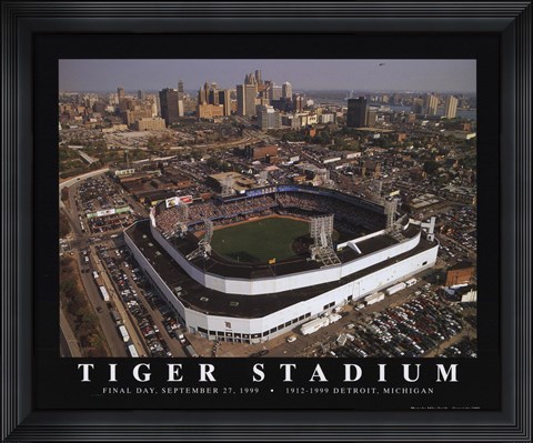 Framed Tiger Stadium - Detroit, Mi Print