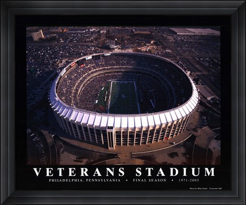 Framed Veterans Stadium - Philadelphia Eagles Print