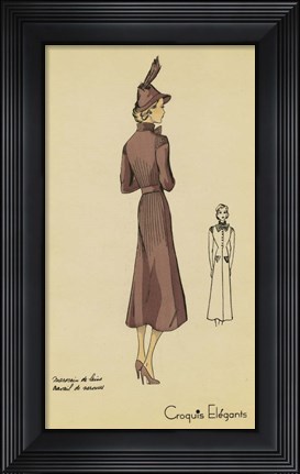 Framed Ladies Fashion I Print