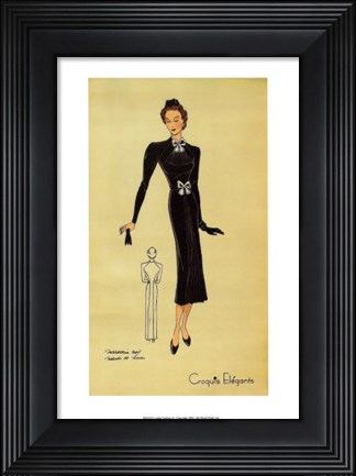 Framed Ladies Fashion II Print