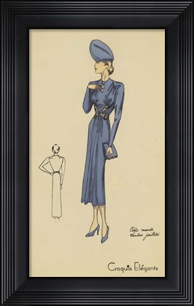 Framed Ladies Fashion III Print