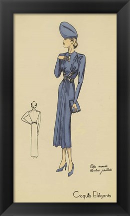 Framed Ladies Fashion III Print