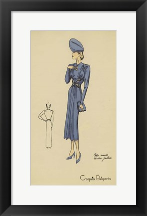 Framed Ladies Fashion III Print