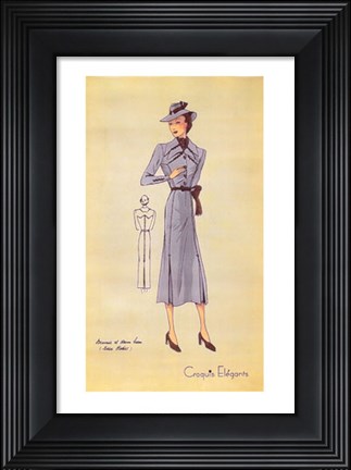 Framed Ladies Fashion IV Print