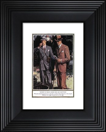 Framed Baskins Fashions III Print