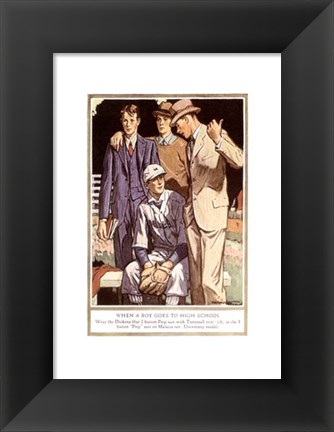 Framed Baskins Fashions V Print