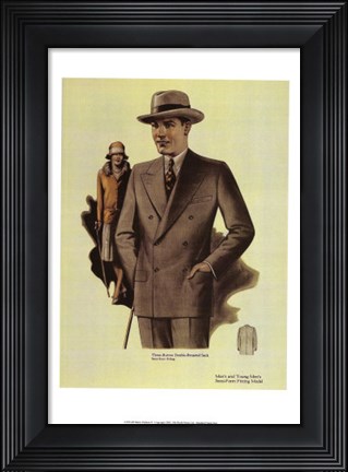Framed Mens Fashion III Print