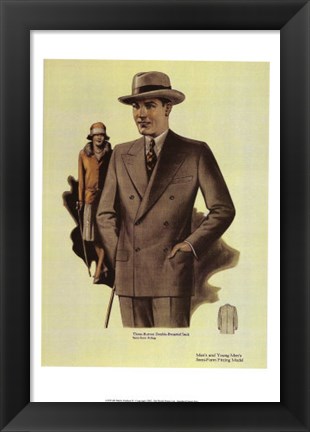 Framed Mens Fashion III Print