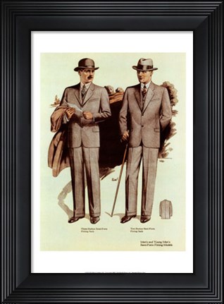 Framed Mens Fashion V Print