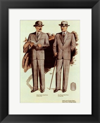 Framed Mens Fashion V Print