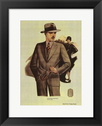 Framed Mens Fashion I Print