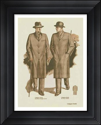 Framed Mens Fashion II Print
