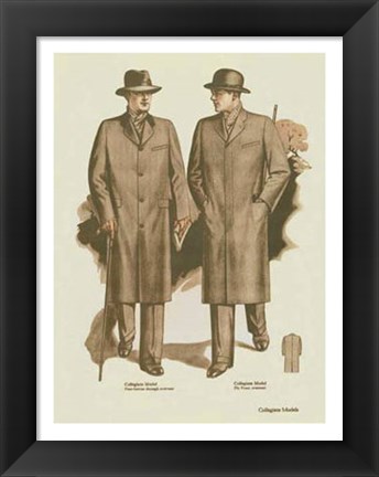 Framed Mens Fashion II Print