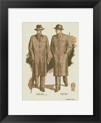 Framed Mens Fashion II Print