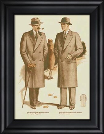 Framed Mens Fashion IV Print