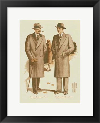 Framed Mens Fashion IV Print