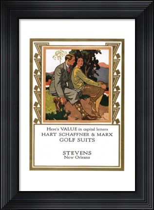 Framed Hart Golf Print