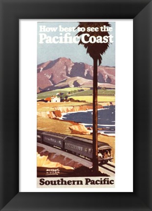 Framed Pacific Coast I Print