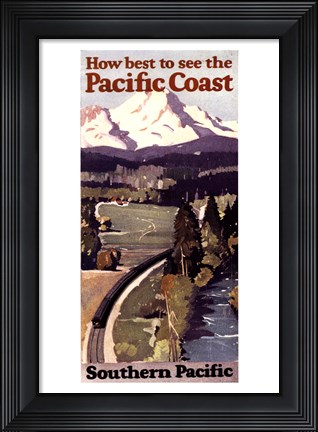 Framed Pacific Coast II Print