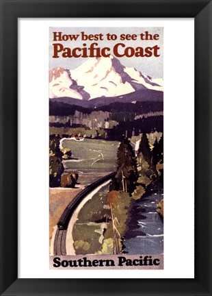 Framed Pacific Coast II Print