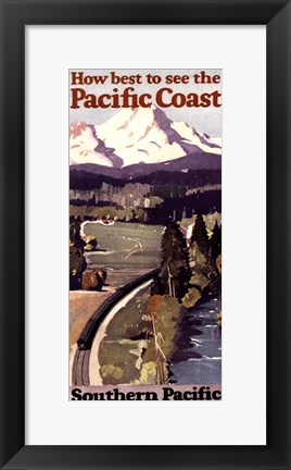 Framed Pacific Coast II Print