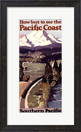 Framed Pacific Coast II Print