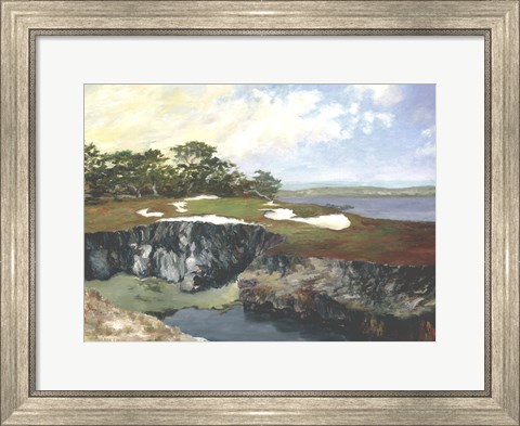 Framed Rocky Cove and 15th Green Print