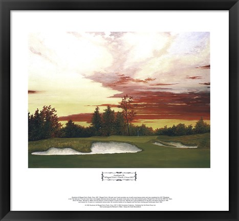 Framed Sundown at Winged Foot&#39;s 10th Print