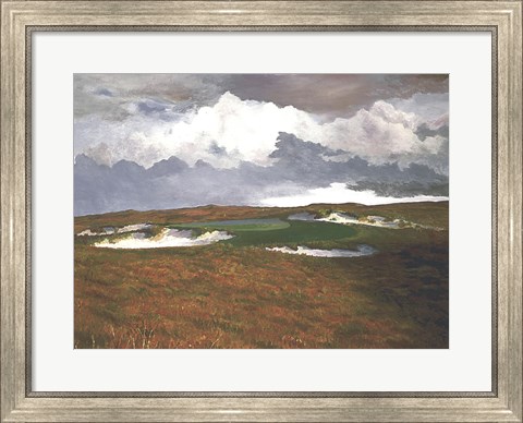 Framed Passing Weather, 17th at Sand Hills Print