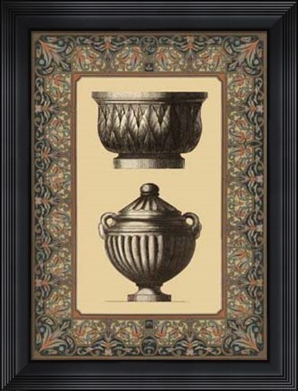 Framed Renaissance Urn II Print